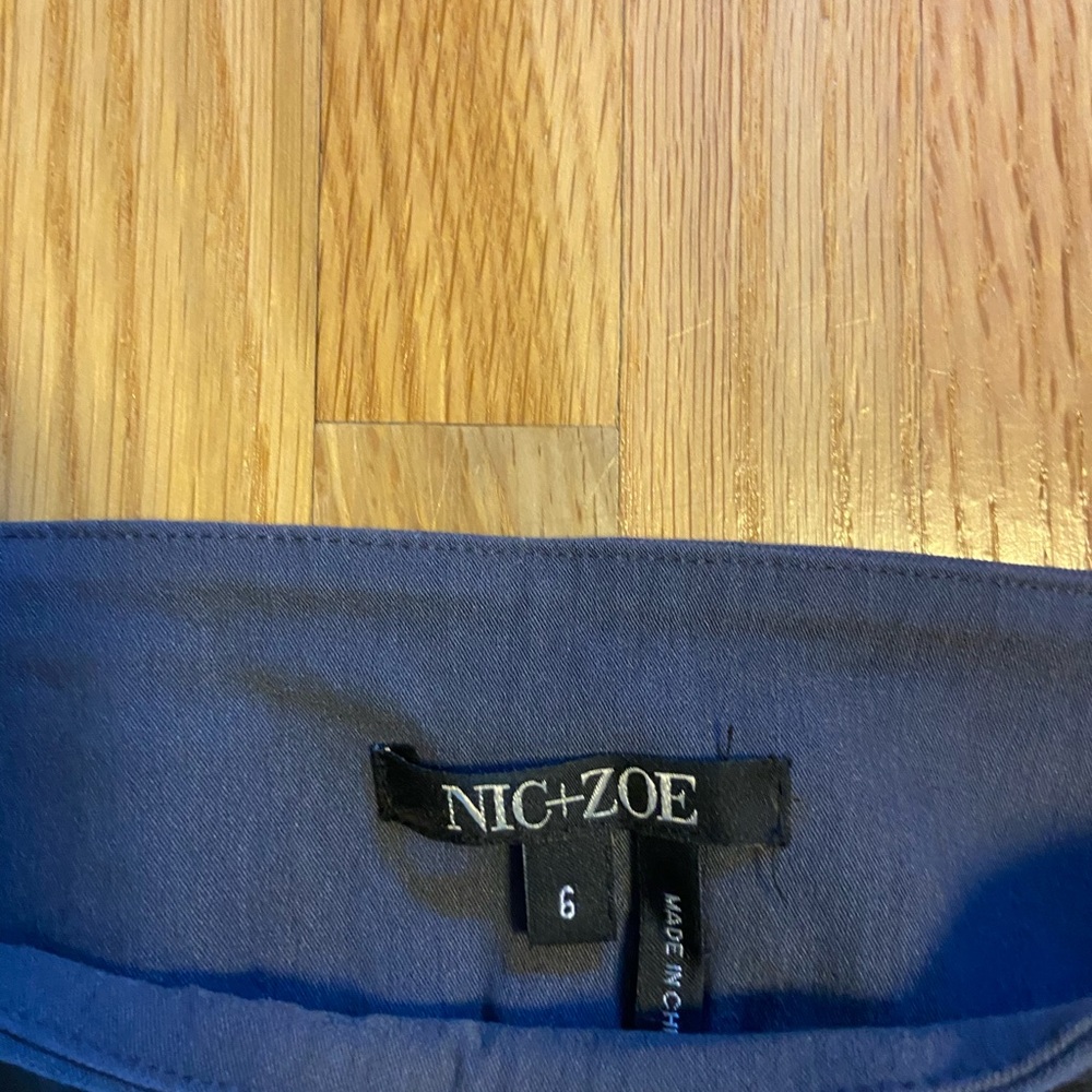 Nic+zoe stretch blue pants